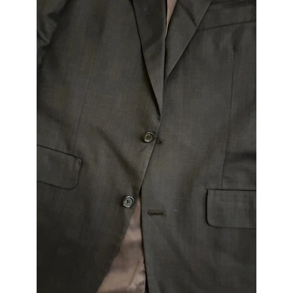 Brooks Brothers Mens 40 Reg Wool Blazer Sport Coat Dark Brown 2 Button USA Made